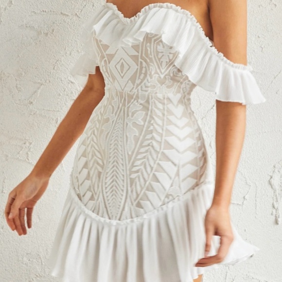 Angel Biba Dresses & Skirts - White mini dress size small